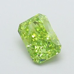 Diament laboratoryjny o barwie fantazyjnej radiant, 1.21ct, VVS2, Fancy Vivid Green, IGI LG720544408