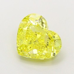 Diament laboratoryjny o barwie fantazyjnej serce, 1.2ct, IF, Fancy Yellow, IGI LG704590296