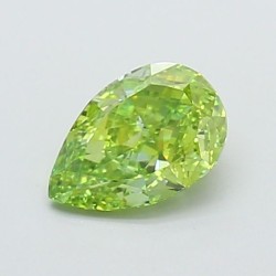 Diament laboratoryjny o barwie fantazyjnej szlif gruszkowy, 1.08ct, IF, Fancy Vivid Green, IGI LG720544411