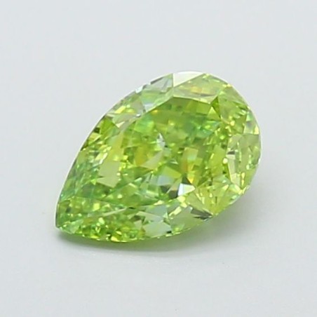 Diament laboratoryjny o barwie fantazyjnej szlif gruszkowy, 1.08ct, IF, Fancy Vivid Green, IGI LG720544411