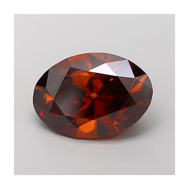 Diament laboratoryjny o barwie fantazyjnej szlif owalny, 2.22ct, VVS2, Fancy Brown Orange, IGI LG700518065 Diament laboratoryjny o barwie fantazyjnej szlif owalny, 2.22ct, VVS2, Fancy Brown Orange, IGI LG700518065