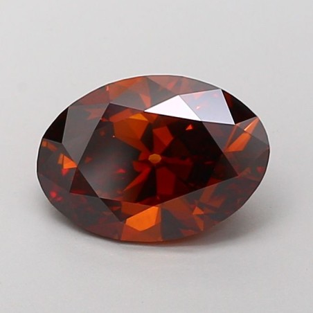 Diament laboratoryjny o barwie fantazyjnej szlif owalny, 2.22ct, VVS2, Fancy Brown Orange, IGI LG700518065