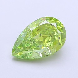 Diament laboratoryjny o barwie fantazyjnej szlif gruszkowy, 1.68ct, VVS1, Fancy Vivid Green, IGI LG700518080