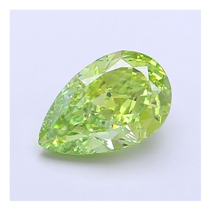 Diament laboratoryjny o barwie fantazyjnej szlif gruszkowy, 1.68ct, VVS1, Fancy Vivid Green, IGI LG700518080 Diament laboratoryjny o barwie fantazyjnej szlif gruszkowy, 1.68ct, VVS1, Fancy Vivid Green, IGI LG700518080
