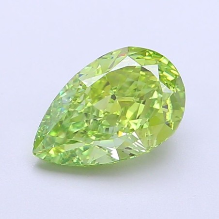 Diament laboratoryjny o barwie fantazyjnej szlif gruszkowy, 1.68ct, VVS1, Fancy Vivid Green, IGI LG700518080
