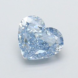 Diament laboratoryjny o barwie fantazyjnej serce, 1.22ct, IF, Fancy Vivid Blue, IGI LG720544478