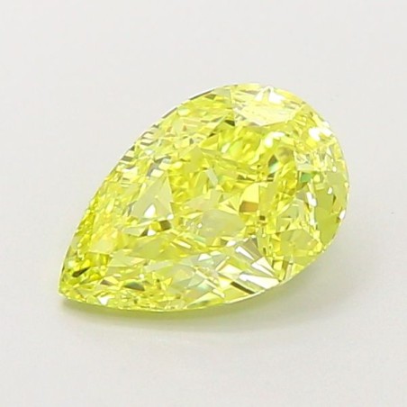 Diament laboratoryjny o barwie fantazyjnej szlif gruszkowy, 1.21ct, VVS2, Fancy Vivid Yellow, IGI LG720544493