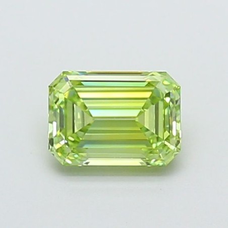 Diament laboratoryjny o barwie fantazyjnej szlif szmaragdowy, 1ct, VVS2, Fancy Vivid Green, IGI LG720544409