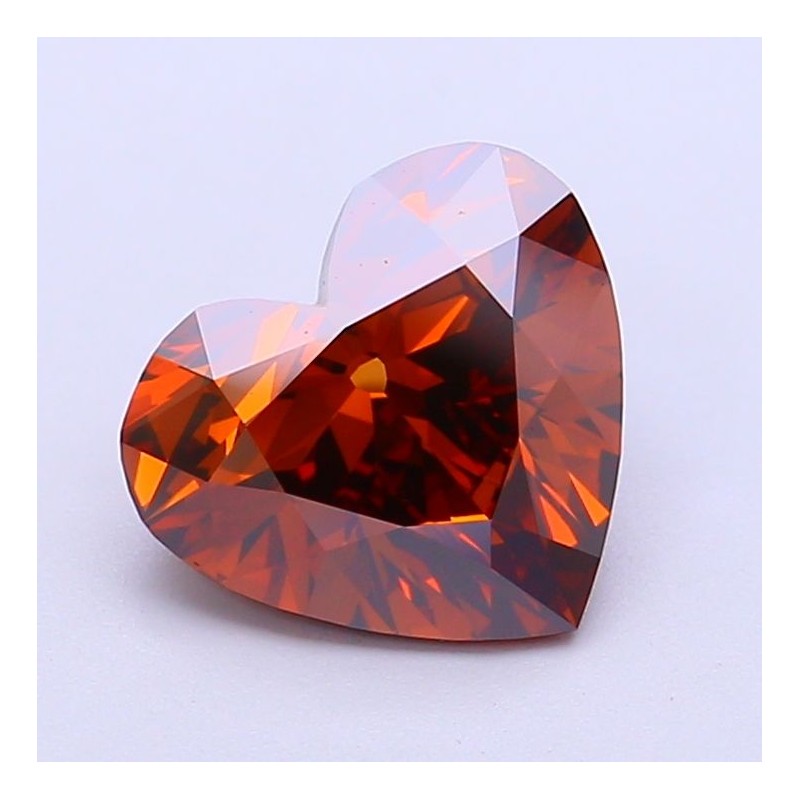Diament laboratoryjny o barwie fantazyjnej serce, 2.19ct, VVS2, Fancy Brownish Orange, IGI LG700518084 Diament laboratoryjny o barwie fantazyjnej serce, 2.19ct, VVS2, Fancy Brownish Orange, IGI LG700518084
