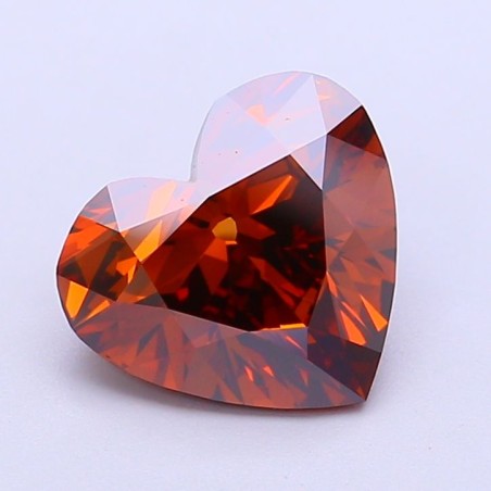 Diament laboratoryjny o barwie fantazyjnej serce, 2.19ct, VVS2, Fancy Brownish Orange, IGI LG700518084