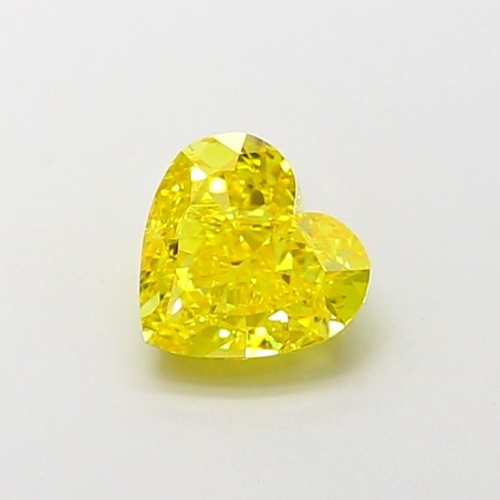 Diament laboratoryjny o barwie fantazyjnej serce, 1.57ct, VVS2, Fancy Vivid Yellow, IGI LG700518063