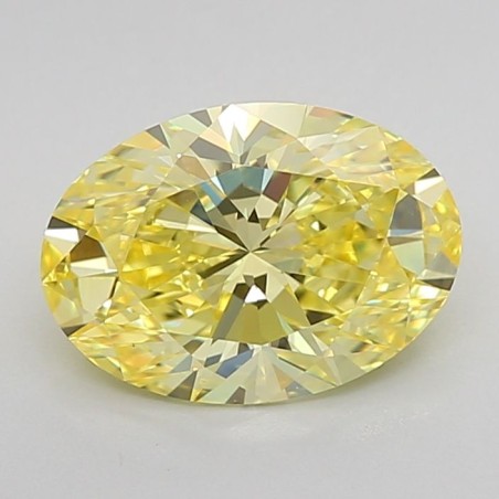 Diament laboratoryjny o barwie fantazyjnej szlif owalny, 2.07ct, VVS1, Fancy Vivid Yellow, IGI LG632425979
