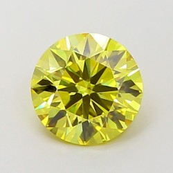 Diament laboratoryjny o barwie fantazyjnej szlif okrągły, 1.53ct, VVS2, Fancy Intense Yellow, IGI LG700517666