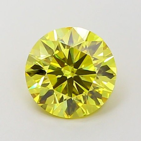 Diament laboratoryjny o barwie fantazyjnej szlif okrągły, 1.53ct, VVS2, Fancy Intense Yellow, IGI LG700517666