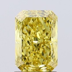 Diament laboratoryjny o barwie fantazyjnej radiant, 1.6ct, VVS2, Fancy Vivid Yellow, IGI LG715560162