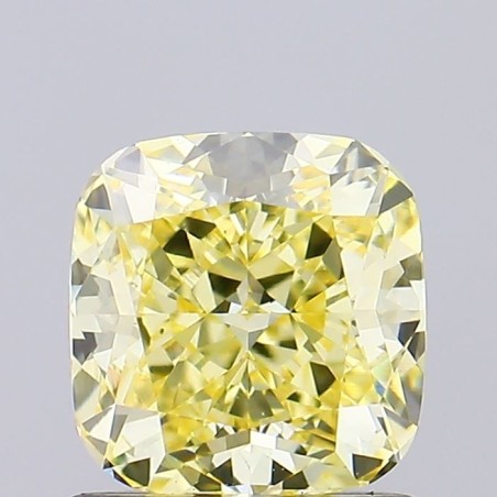 Diament laboratoryjny o barwie fantazyjnej szlif poduszkowy brylantowy, 1.03ct, VVS2, Fancy Intense Yellow, IGI LG670448151