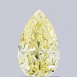 Diament laboratoryjny o barwie fantazyjnej szlif gruszkowy, 0.99ct, VVS2, Fancy Intense Yellow, IGI LG670459230