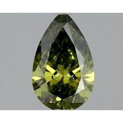 Diament laboratoryjny o barwie fantazyjnej szlif gruszkowy, 0.52ct, VVS1, Fancy Vivid Green, IGI LG689531710