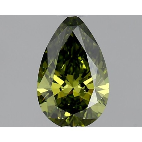 Diament laboratoryjny o barwie fantazyjnej szlif gruszkowy, 0.52ct, VVS1, Fancy Vivid Green, IGI LG689531710
