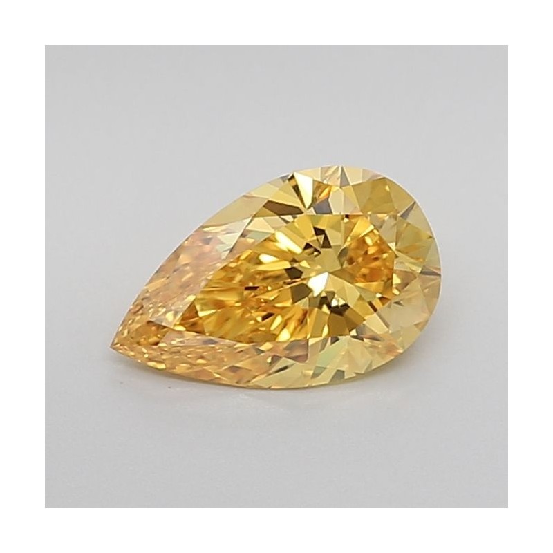 Diament laboratoryjny o barwie fantazyjnej szlif gruszkowy, 1.53ct, IF, Fancy Vivid Yellow, IGI LG625437559