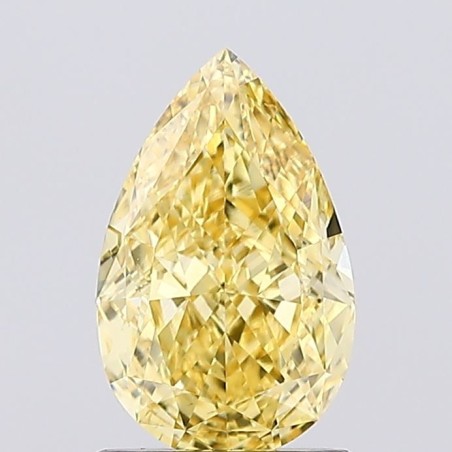 Diament laboratoryjny o barwie fantazyjnej szlif gruszkowy, 1.18ct, VVS2, Fancy Vivid Yellow, IGI LG671477504