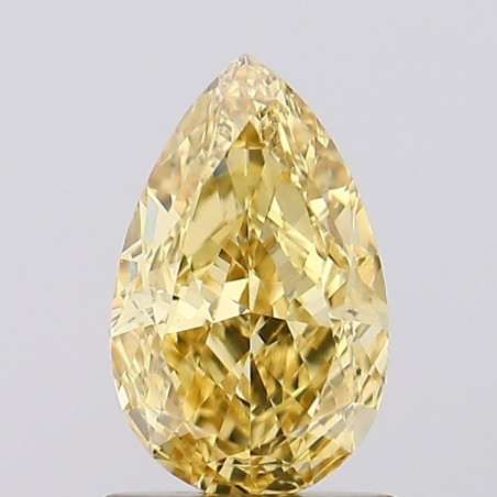 Diament laboratoryjny o barwie fantazyjnej szlif gruszkowy, 1.23ct, VVS2, Fancy Intense Yellow, IGI LG684512356