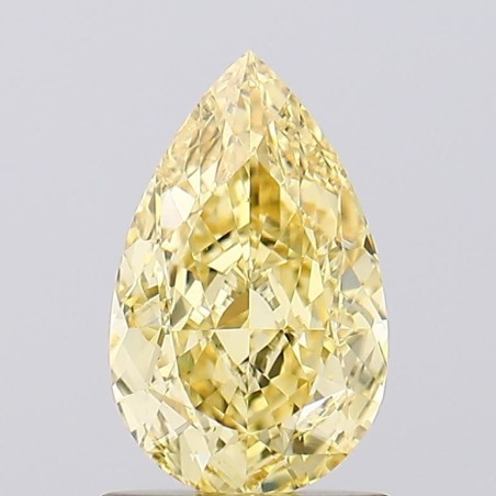Diament laboratoryjny o barwie fantazyjnej szlif gruszkowy, 1.18ct, VVS2, Fancy Intense Yellow, IGI LG680593291