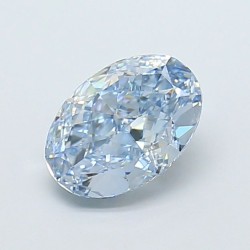 Diament laboratoryjny o barwie fantazyjnej szlif owalny, 1.35ct, VVS2, Fancy Intense Blue, IGI LG729574728