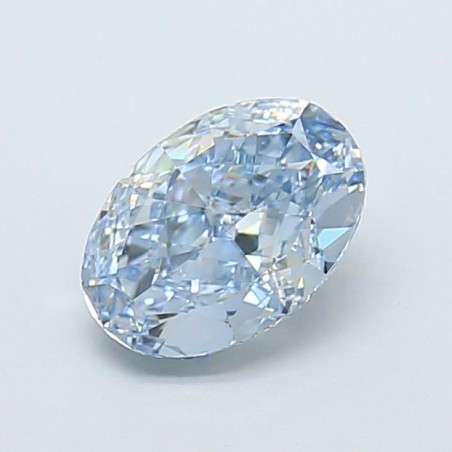 Diament laboratoryjny o barwie fantazyjnej szlif owalny, 1.35ct, VVS2, Fancy Intense Blue, IGI LG729574728