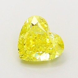 Diament laboratoryjny o barwie fantazyjnej serce, 1.06ct, IF, Fancy Vivid Yellow, IGI LG720544512