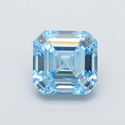 Diament laboratoryjny o barwie fantazyjnej szlif szmaragdowy kwadratowy, 1.04ct, VVS2, Fancy Vivid Blue, IGI LG720544525