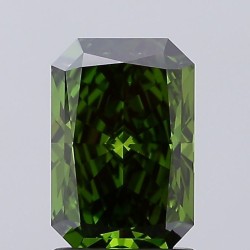 Diament laboratoryjny o barwie fantazyjnej radiant, 1.5ct, VVS1, Fancy Vivid Green, IGI LG684506609