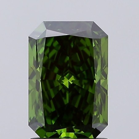 Diament laboratoryjny o barwie fantazyjnej radiant, 1.5ct, VVS1, Fancy Vivid Green, IGI LG684506609