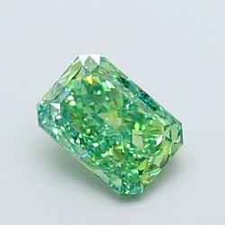 Diament laboratoryjny o barwie fantazyjnej radiant, 1ct, VVS1, Fancy Vivid Green, IGI LG720546232