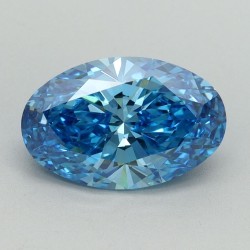 Diament laboratoryjny o barwie fantazyjnej szlif owalny, 2.06ct, VVS2, Fancy Vivid Blue, IGI LG644438464