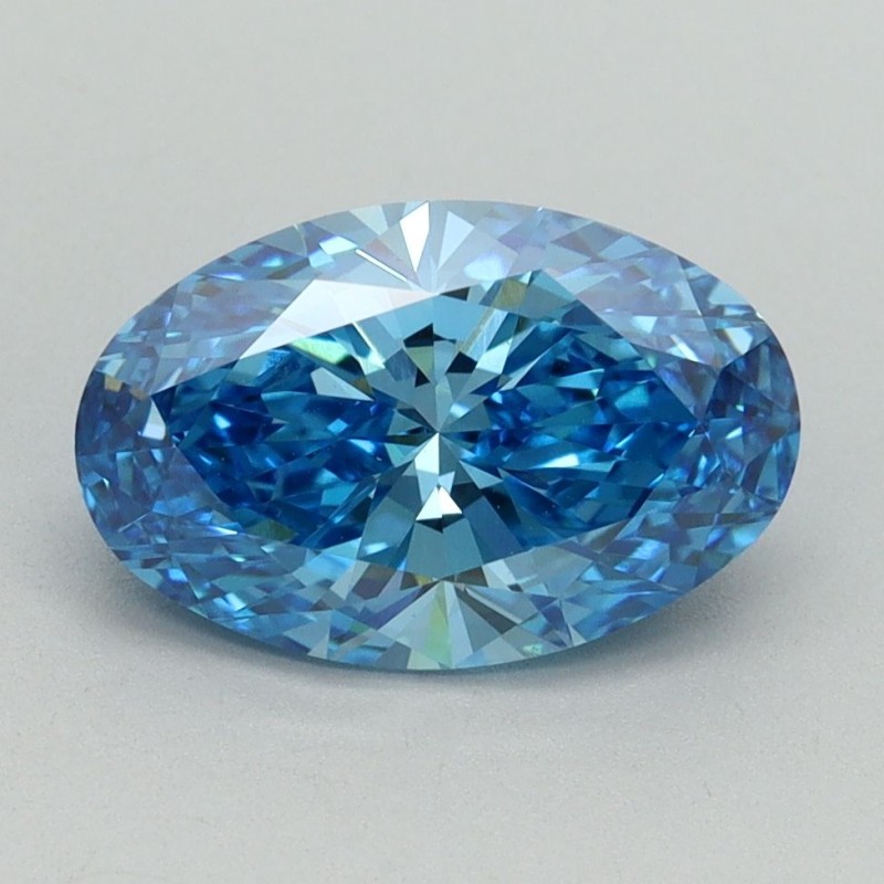 Diament laboratoryjny o barwie fantazyjnej szlif owalny, 2.06ct, VVS2, Fancy Vivid Blue, IGI LG644438464 Diament laboratoryjny o barwie fantazyjnej szlif owalny, 2.06ct, VVS2, Fancy Vivid Blue, IGI LG644438464