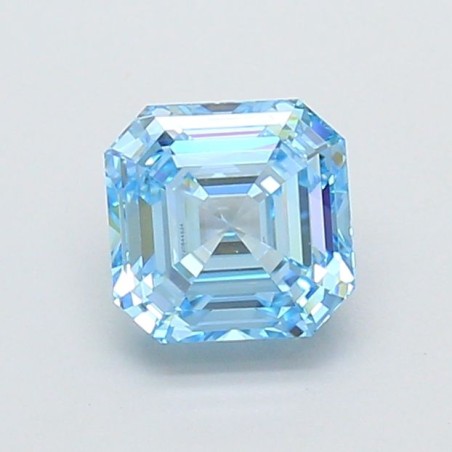 Diament laboratoryjny o barwie fantazyjnej szlif szmaragdowy kwadratowy, 1.14ct, VVS1, Fancy Vivid Blue, IGI LG720544524
