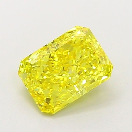 Diament laboratoryjny o barwie fantazyjnej radiant, 1.28ct, VVS1, Fancy Vivid Yellow, IGI LG720544516