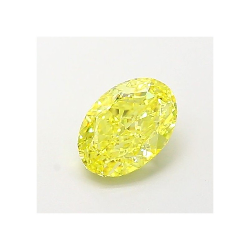 Diament laboratoryjny o barwie fantazyjnej szlif owalny, 1.07ct, VVS2, Fancy Intense Yellow, IGI LG704590291
