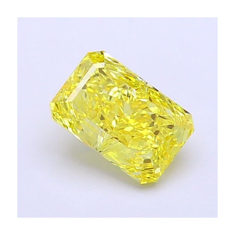 Diament laboratoryjny o barwie fantazyjnej radiant, 1.37ct, VVS2, Fancy Intense Yellow, IGI LG704590311