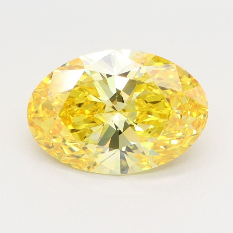 Diament laboratoryjny o barwie fantazyjnej szlif owalny, 2.31ct, VVS2, Fancy Vivid Yellow, IGI LG603358177