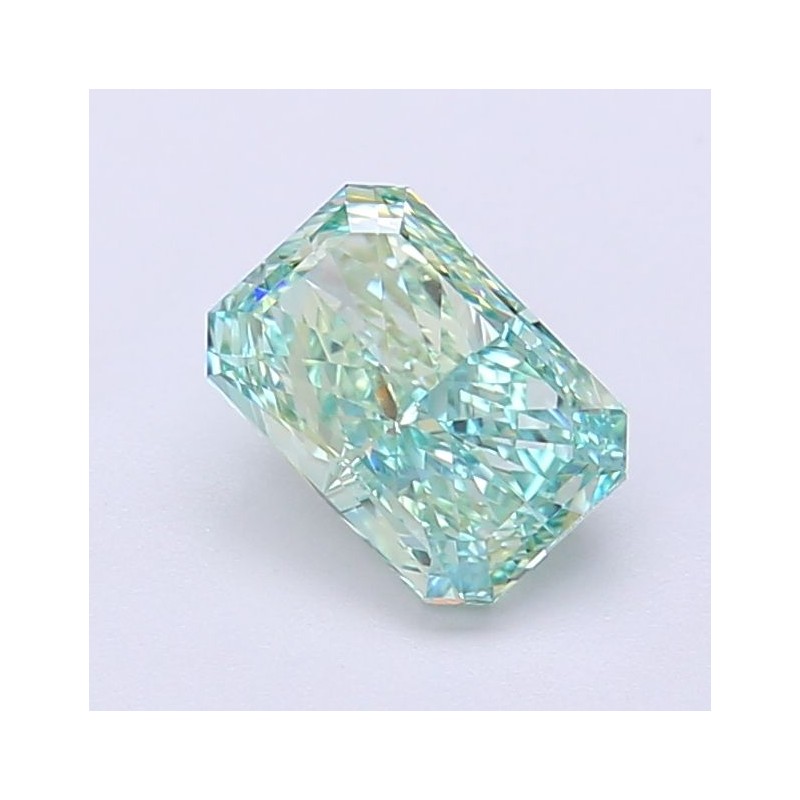 Diament laboratoryjny o barwie fantazyjnej radiant, 1.07ct, VVS1, Fancy Vivid Green, IGI LG720546243 Diament laboratoryjny o barwie fantazyjnej radiant, 1.07ct, VVS1, Fancy Vivid Green, IGI LG720546243
