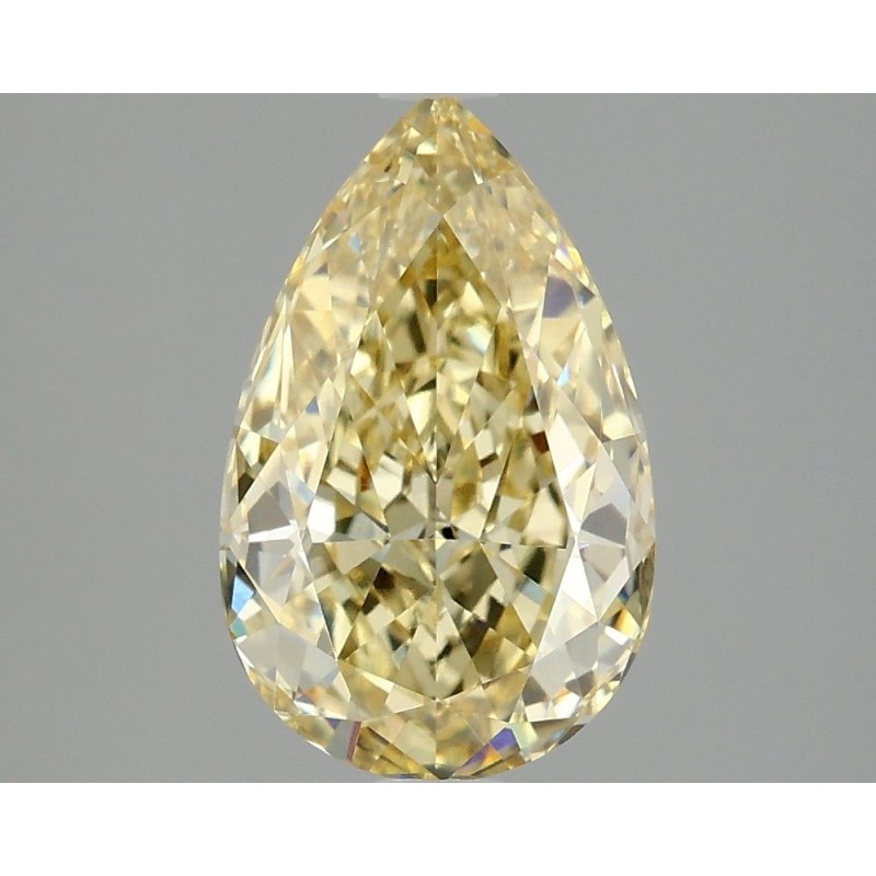 Diament laboratoryjny o barwie fantazyjnej szlif gruszkowy, 2.94ct, VVS2, Fancy Intense Yellow, IGI LG663405714