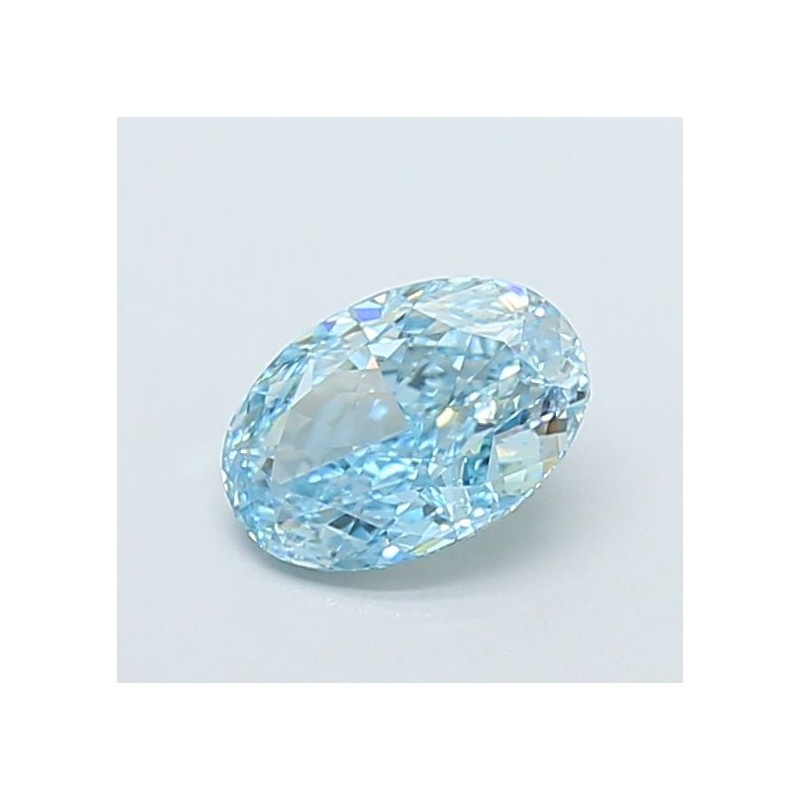 Diament laboratoryjny o barwie fantazyjnej szlif owalny, 1.21ct, VVS2, Fancy Vivid Blue, IGI LG720544653