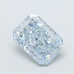 Diament laboratoryjny o barwie fantazyjnej radiant, 1.31ct, VVS1, Fancy Intense Blue, IGI LG720544681