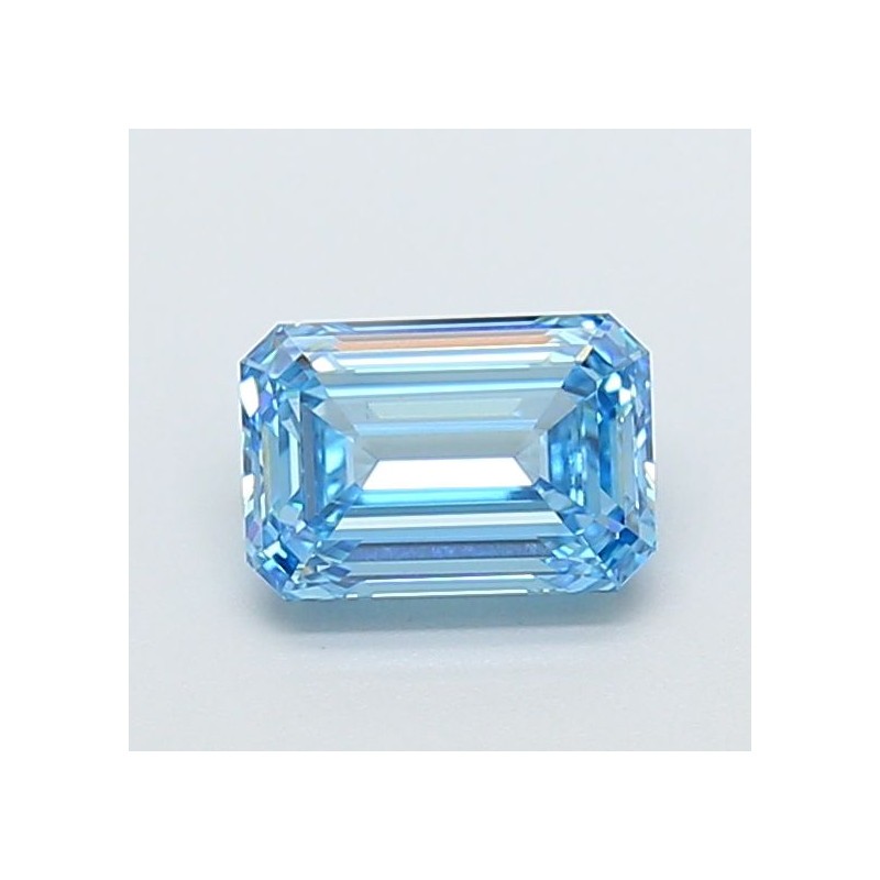 Diament laboratoryjny o barwie fantazyjnej szlif szmaragdowy, 1.37ct, VVS2, Fancy Vivid Blue, IGI LG720544648