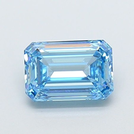 Diament laboratoryjny o barwie fantazyjnej szlif szmaragdowy, 1.37ct, VVS2, Fancy Vivid Blue, IGI LG720544648