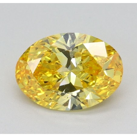 Diament laboratoryjny o barwie fantazyjnej szlif owalny, 0.94ct, VVS2, Fancy Vivid Yellow, IGI LG576354557
