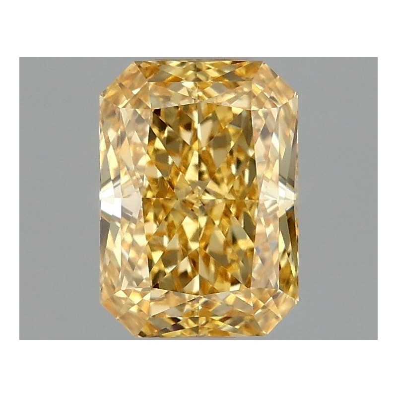 Diament laboratoryjny o barwie fantazyjnej radiant, 1.11ct, VVS2, Fancy Vivid Yellow, IGI LG663405864
