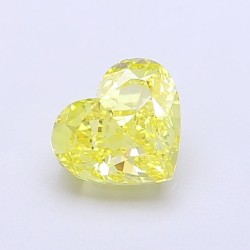 Diament laboratoryjny o barwie fantazyjnej serce, 1.09ct, VVS2, Fancy Vivid Yellow, IGI LG720544666